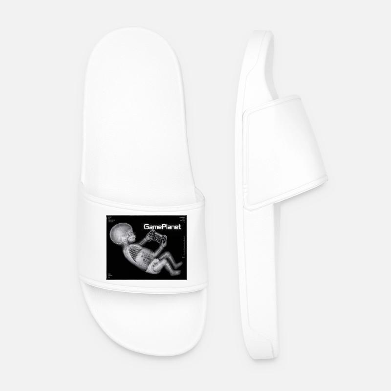X-ray baby with game controller - Men’s Pool Sliders - white