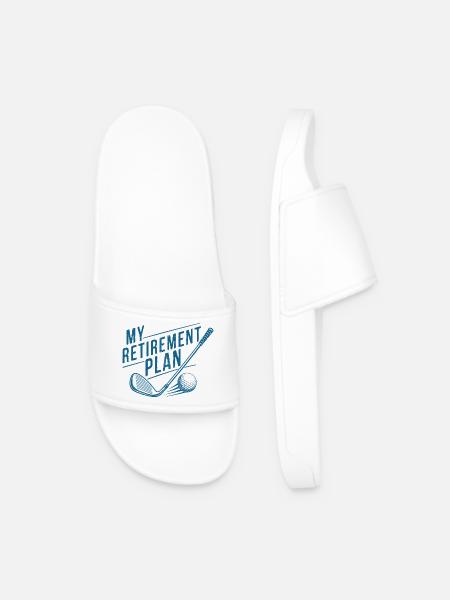 Mon plan de retraite Golf - Claquettes Homme - blanc