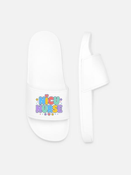 Neonatal Nurse - Men’s Pool Sliders - white