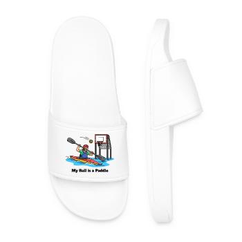 My Ball is a Paddle - Men’s Pool Sliders - white - Front