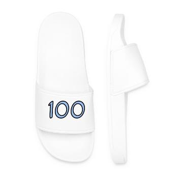 HAPPY BIRTHDAY. HAPPY BIRTHDAY. ANNIVERSARY. - Men’s Pool Sliders - white - Front