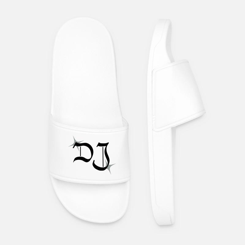 DJ monogram - Men’s Pool Sliders - white