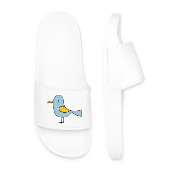 oiseau - Claquettes Homme - blanc - Devant