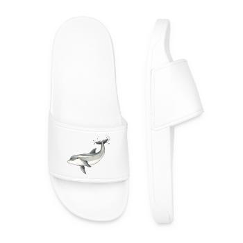 dauphin bébé - conception de dauphin bébé - Bébé dauphin - Claquettes Homme - blanc - Devant