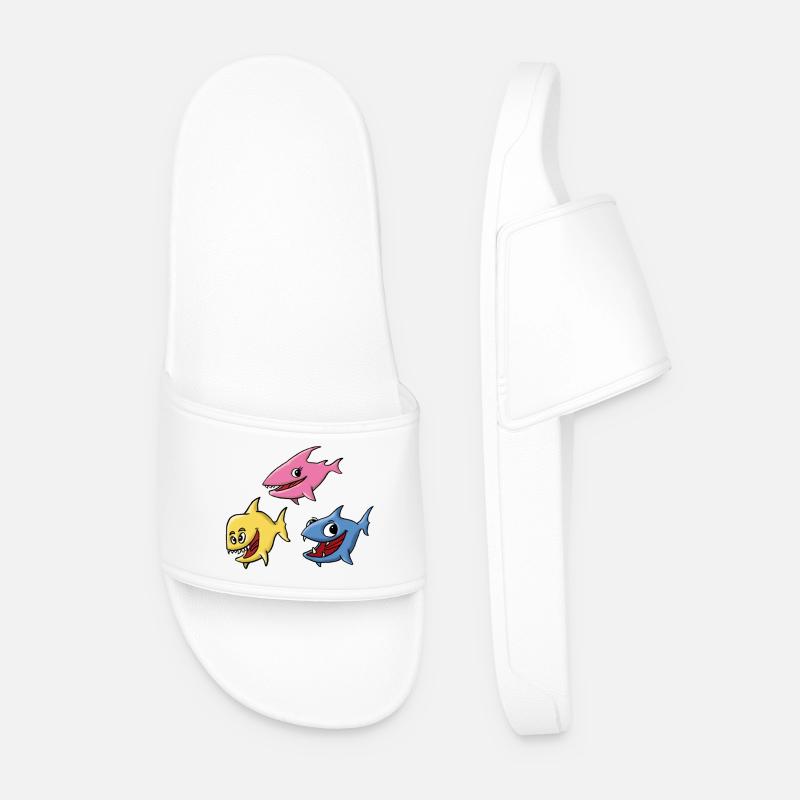 Fish group - Men’s Pool Sliders - white