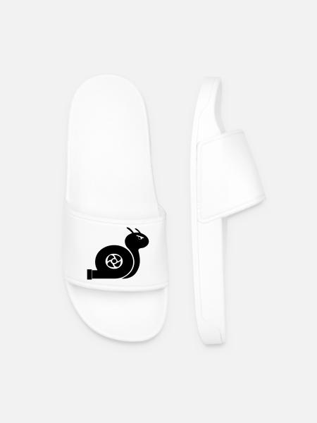 Turbo Snail Fan Shirt - Men’s Pool Sliders - white