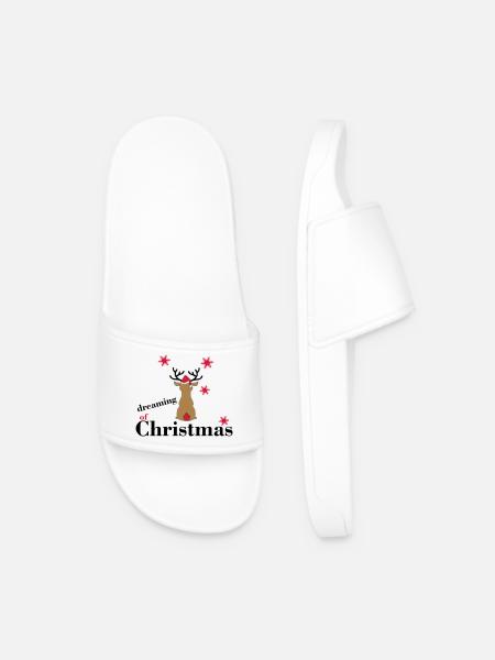 Kerstmis - Men’s Pool Sliders - white