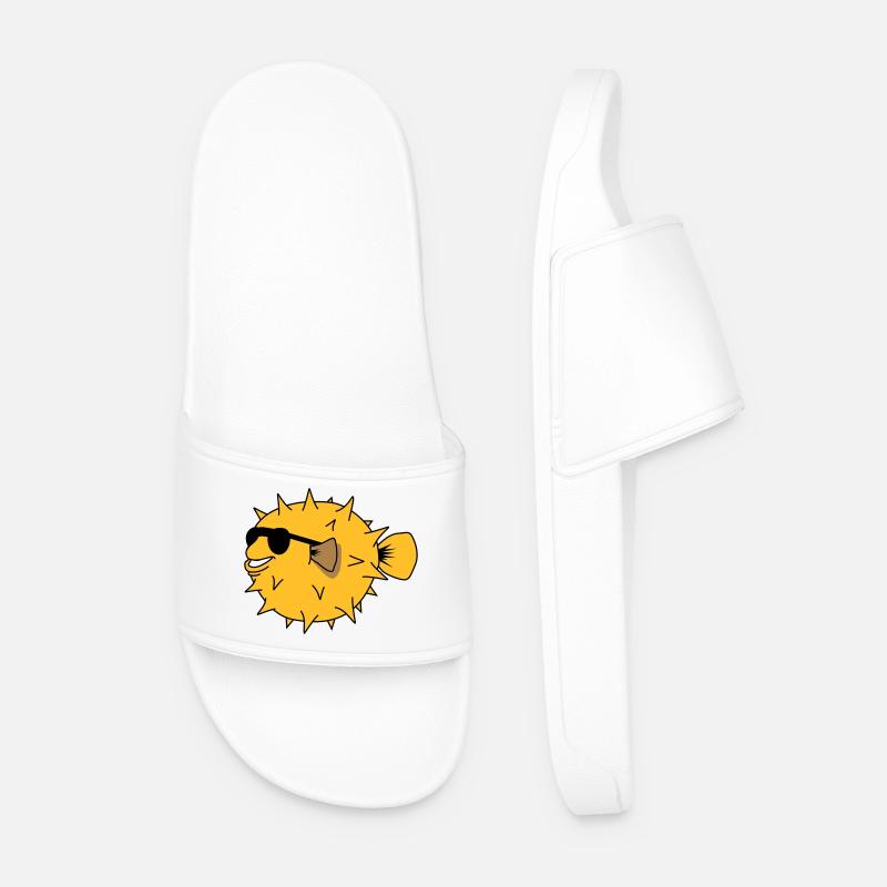 YEAH COOL - Männer Badelatschen - Weiß