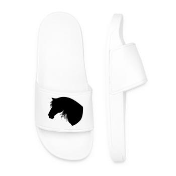 Horse - Men’s Pool Sliders - white - Front