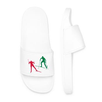 Ski de fond dans la piste de ski de fond - Claquettes Homme - blanc - Devant