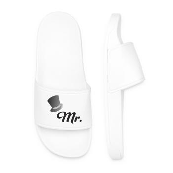 groom - Men’s Pool Sliders - white - Front
