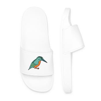 Eisvogel - Männer Badelatschen - Weiß - Vorne