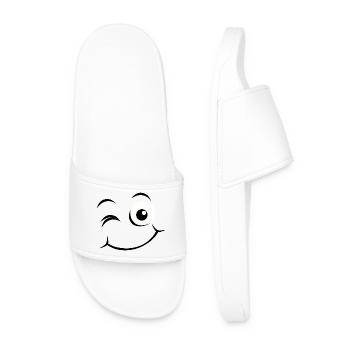 Emoticon Glückliches Gesicht - Männer Badelatschen - Weiß - Vorne