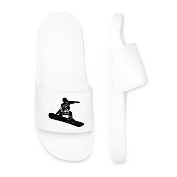 Snowboard saut pistes de ski pour snowboarders - Claquettes Homme - blanc - Devant