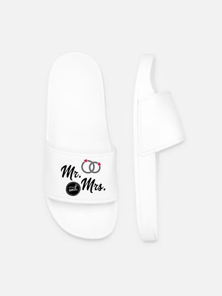 Mariage - Claquettes Homme - blanc