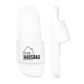 Haus - Team Hausbau - Männer Badelatschen - Weiß - Vorne