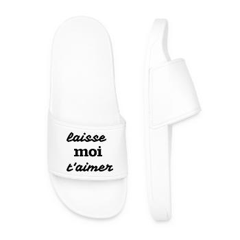 Laisse moi t’aimer - Claquettes Homme - blanc - Devant