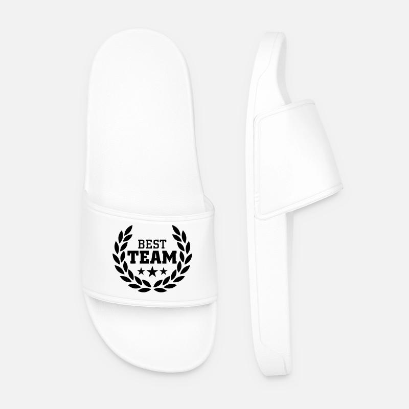 Best Team - Men’s Pool Sliders - white
