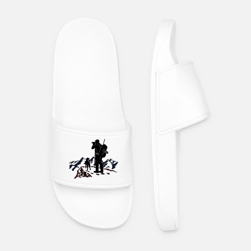 Bergjagd - Männer Badelatschen - Weiß