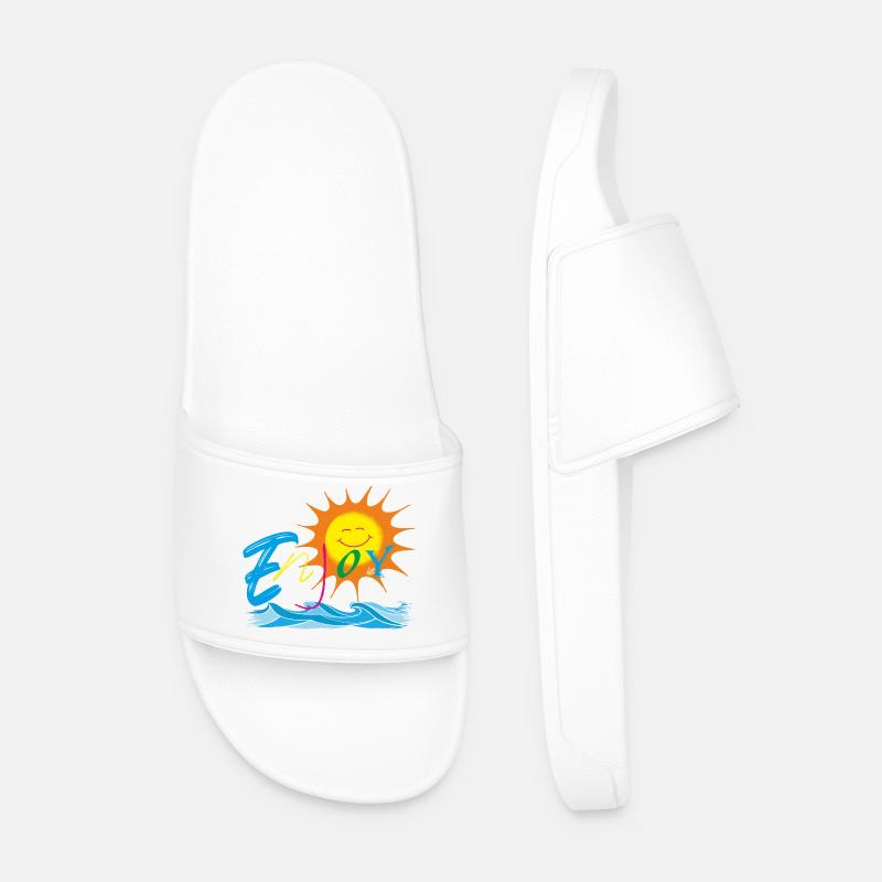 Enjoy - Men’s Pool Sliders - white