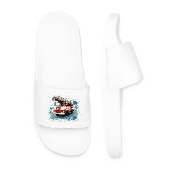 IFA W50 Fire Brigade Turntable Ladder - Men’s Pool Sliders - white - Front