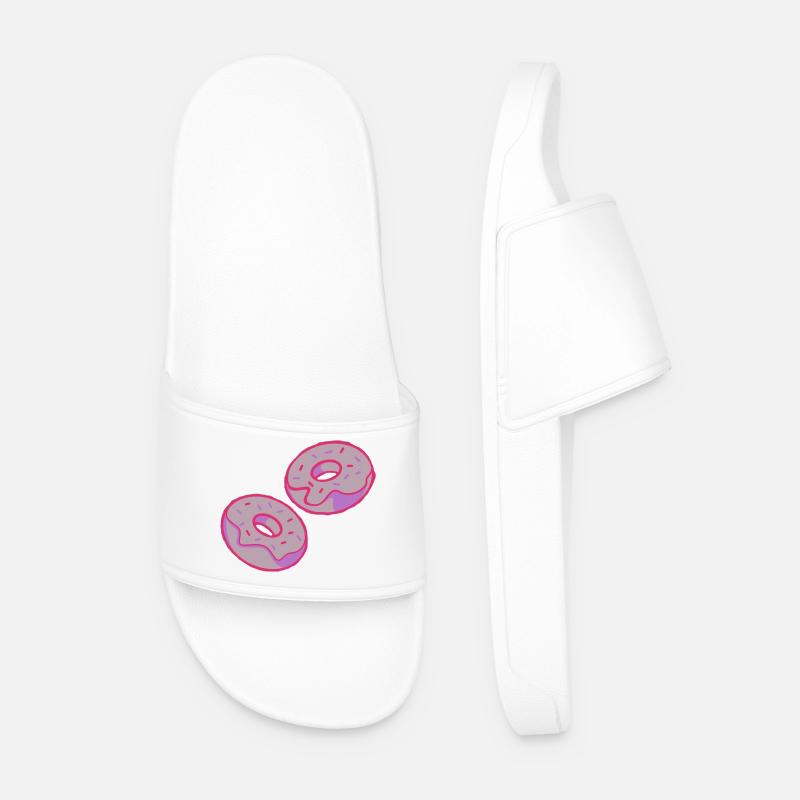 Donuts - Männer Badelatschen - Weiß