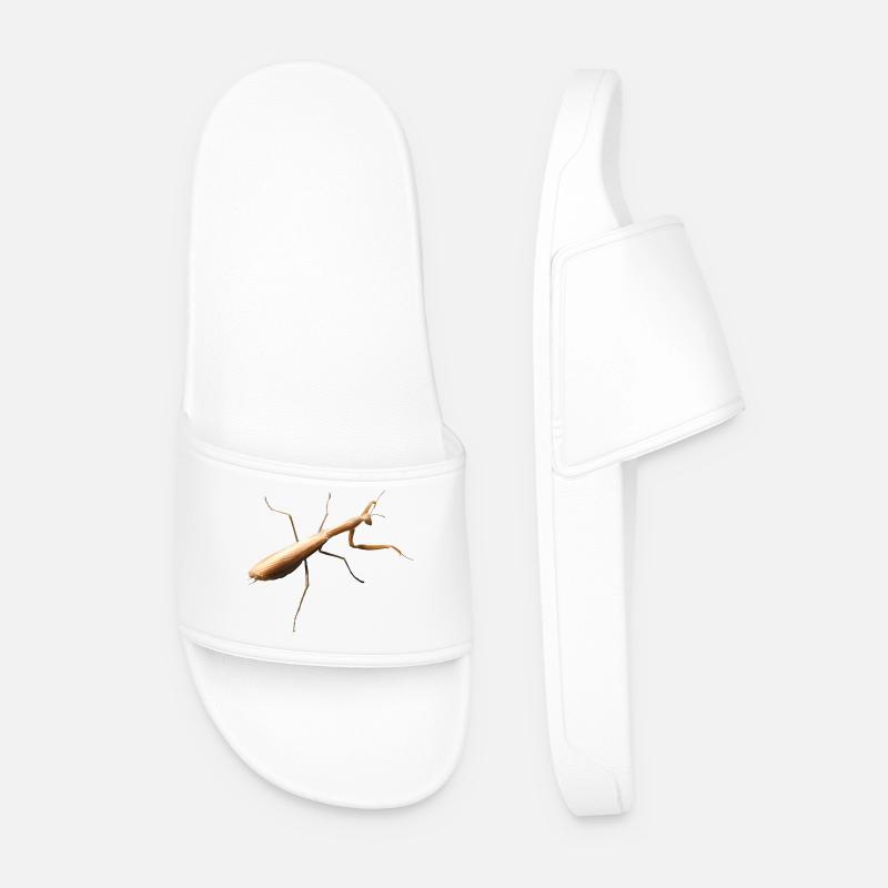 Gottesanbeterin - Männer Badelatschen - Weiß