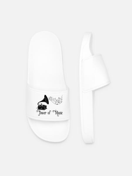 Musique vintage (noir) - Claquettes Homme - blanc