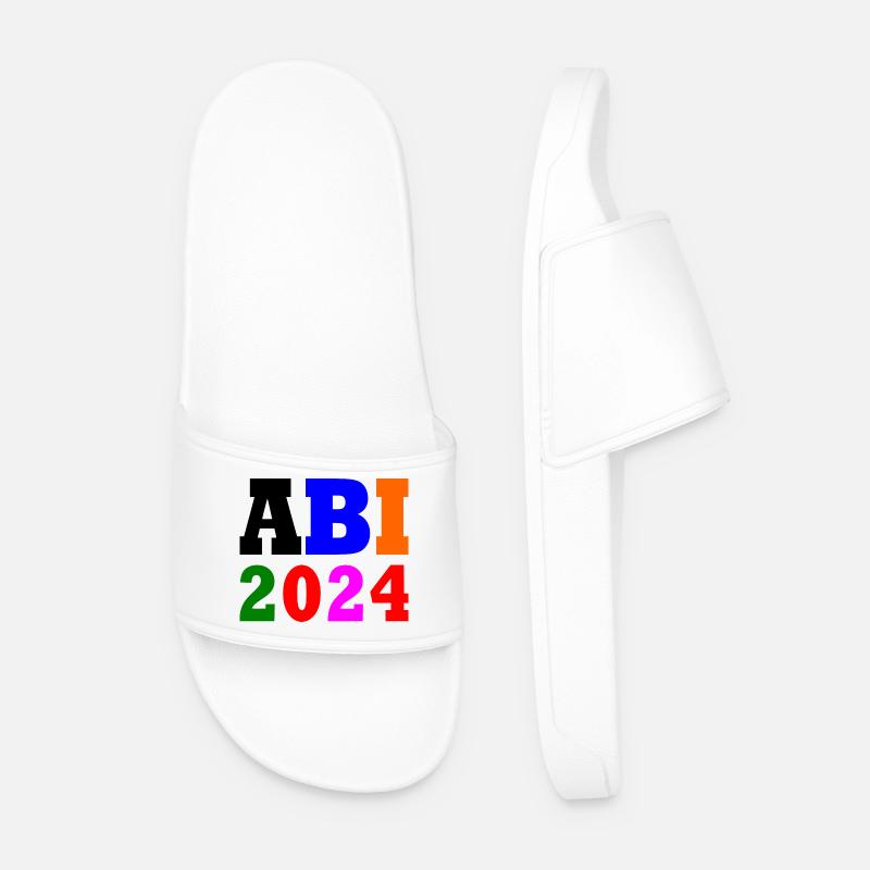Abi 2024 - Männer Badelatschen - Weiß