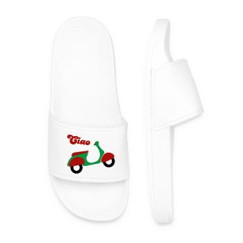 Scooter Ciao Italy Holiday Joie de vivre Fan happy - Claquettes Homme - blanc - Devant