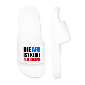 die afd ist keine alternative - Männer Badelatschen - Weiß - Vorne