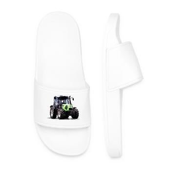 Fahr den Deutz Traktor 60 70 80 | Agro - Männer Badelatschen - Weiß - Vorne