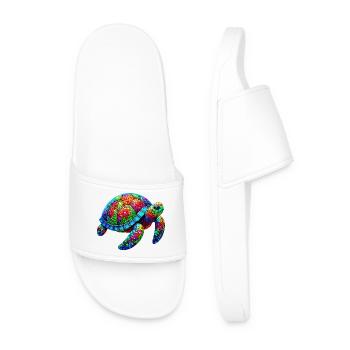 Tortue - Claquettes Homme - blanc - Devant