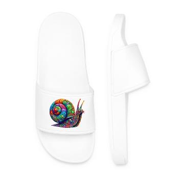 Snail - Men’s Pool Sliders - white - Front