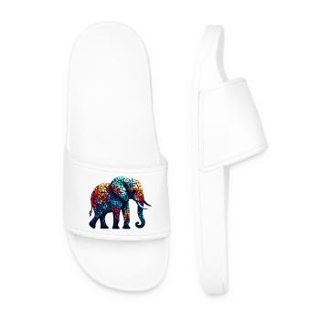 Elefant - Männer Badelatschen - Weiß - Vorne