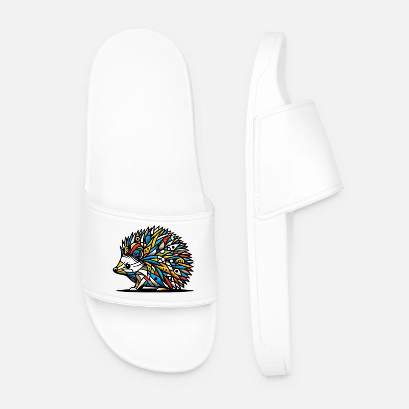 Igel - Männer Badelatschen - Weiß