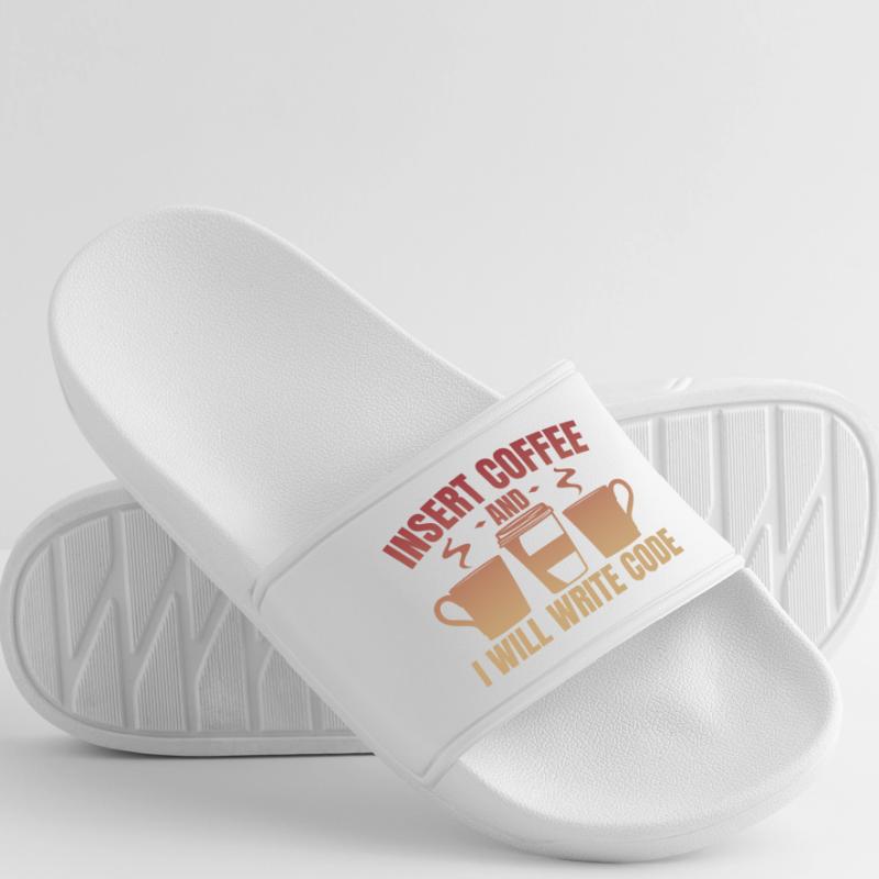 Throw in coffee and write code Men’s Pool Sliders