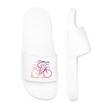 Design cycliste minimaliste - Claquettes Homme - blanc - Devant