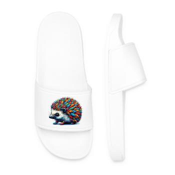 Hedgehog - Men’s Pool Sliders - white - Front