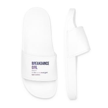 Breakdance - Men’s Pool Sliders - white - Front