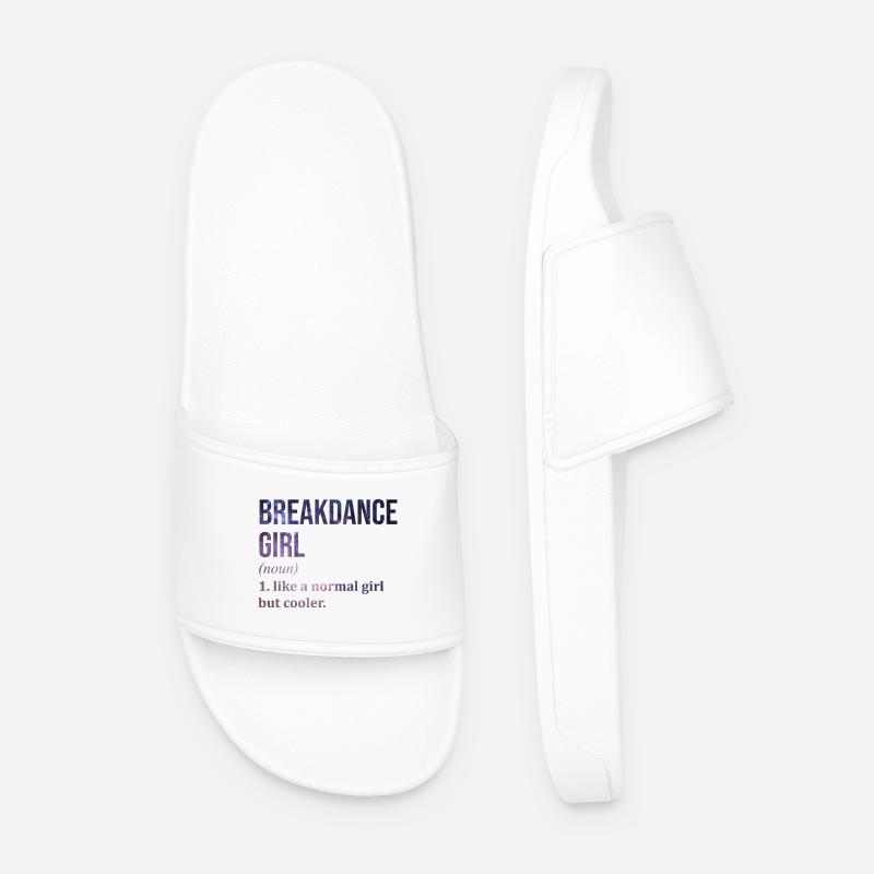 Breakdance - Männer Badelatschen - Weiß