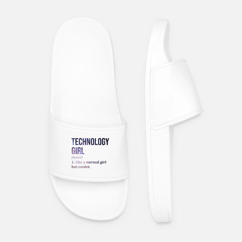 Technology - Men’s Pool Sliders - white