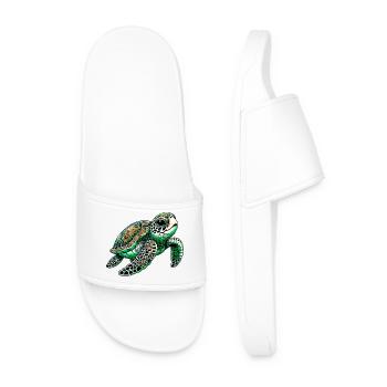 Turtle - Men’s Pool Sliders - white - Front