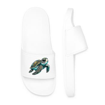 Tortue - Claquettes Homme - blanc - Devant
