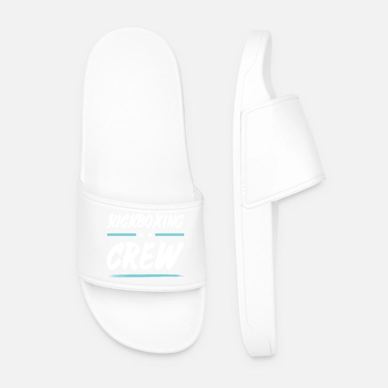 Kickboxing Crew - Men’s Pool Sliders - white