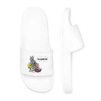 Black have an egg cellent easter - Men’s Pool Sliders - white - Front