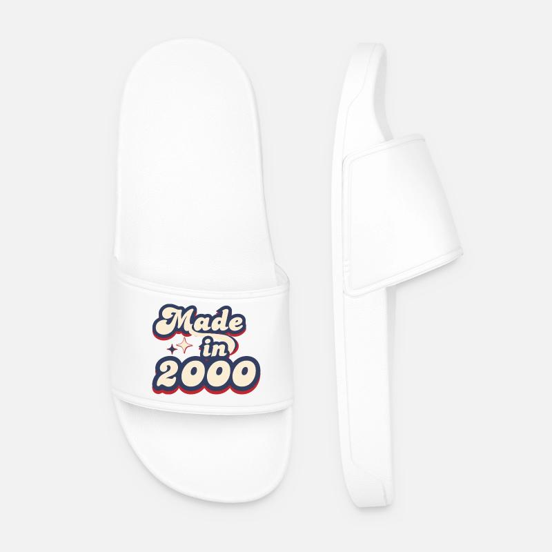 Made in 2000 retro - Men’s Pool Sliders - white
