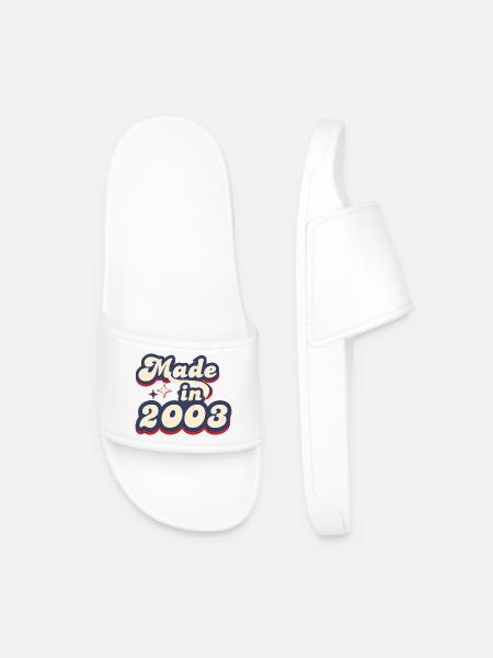Made in 2003 Retro - Men’s Pool Sliders - white