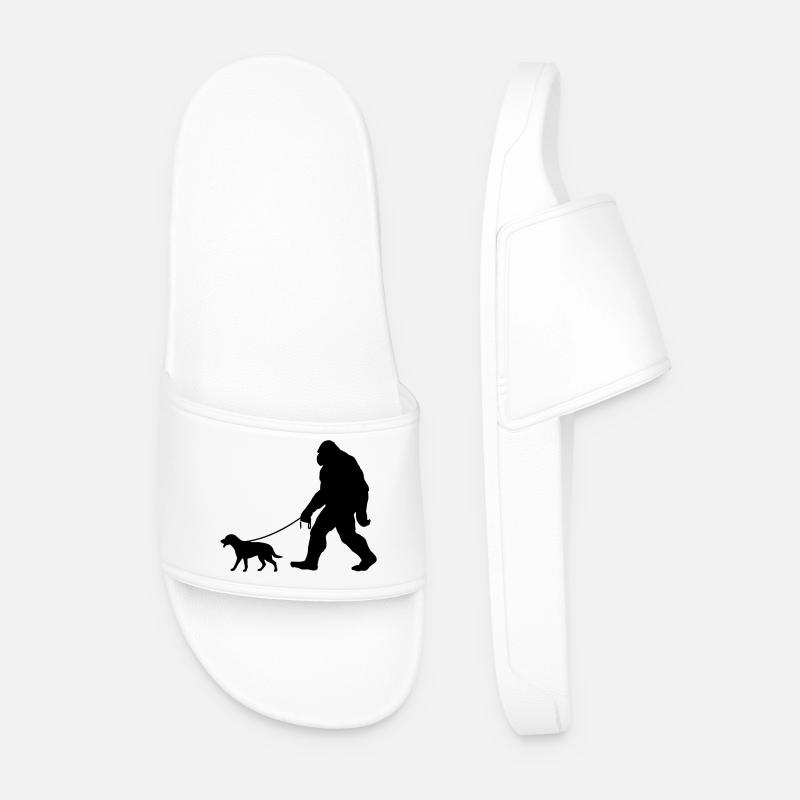 Bigfoots bester Freund: - Männer Badelatschen - Weiß