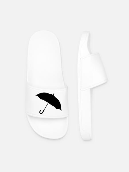Silhouette de parapluie classique - Claquettes Homme - blanc